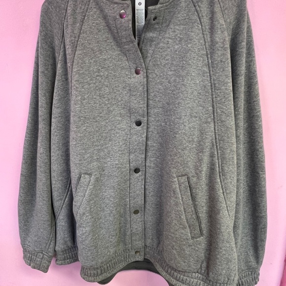 lululemon athletica Gray Varsity Jacket - Picture 3 of 4
